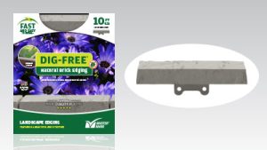 Dig-Free® Natural Brick Edging has a realistic paver brick look and requires no digging